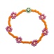 LOVE issue LOVE issue | Bracelet | Daisy | Smiley green/shiny pink/orange T1
