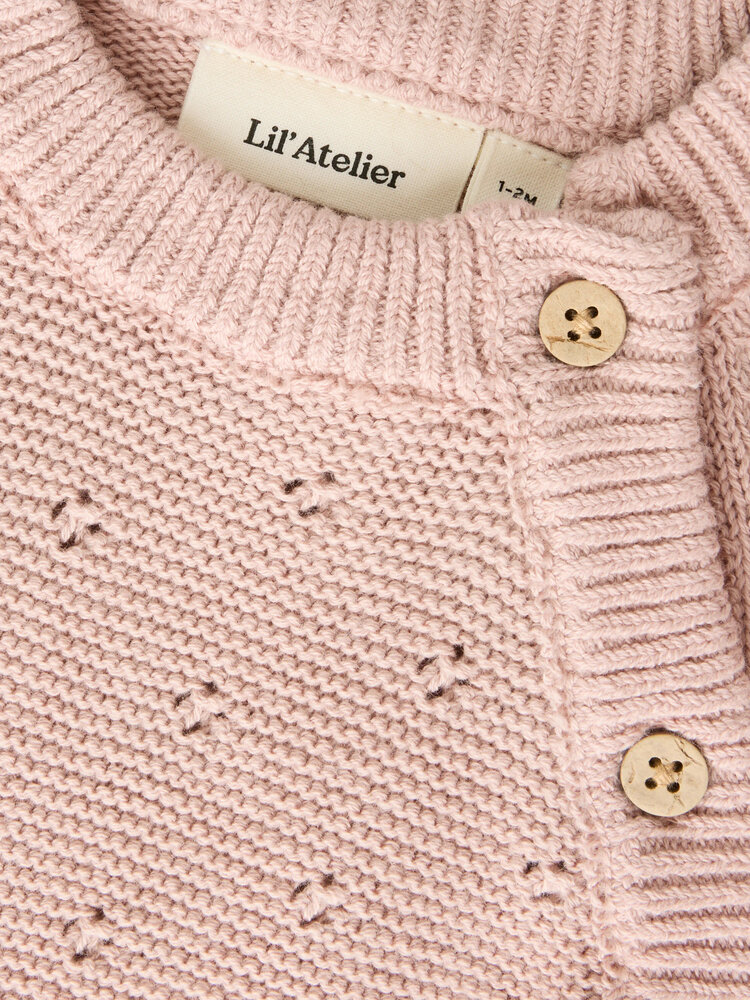 Lil ' Atelier Lil ' Atelier | NBNLAGUNA LS WRAP KNIT LIL | Adobe Rose