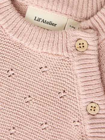 Lil ' Atelier Lil ' Atelier | NBNLAGUNA LS WRAP KNIT LIL | Adobe Rose