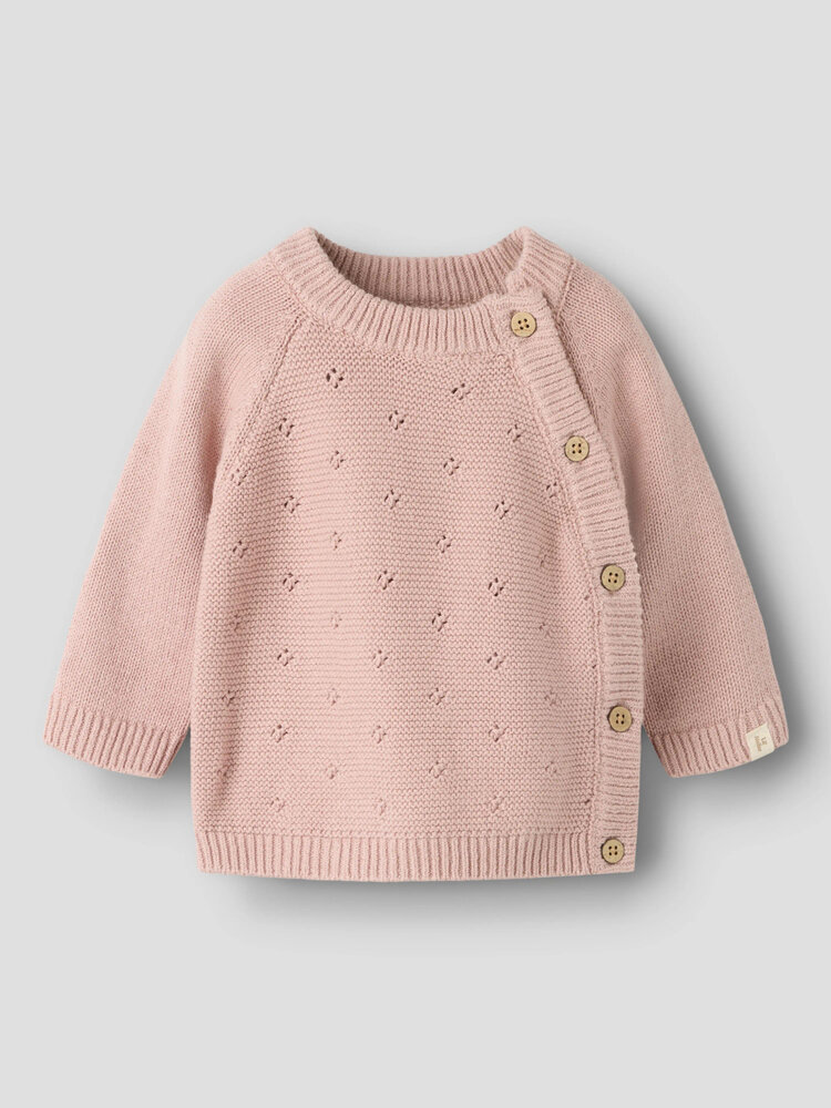 Lil ' Atelier Lil ' Atelier | NBNLAGUNA LS WRAP KNIT LIL | Adobe Rose