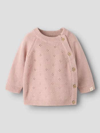 Lil ' Atelier Lil ' Atelier | NBNLAGUNA LS WRAP KNIT LIL | Adobe Rose