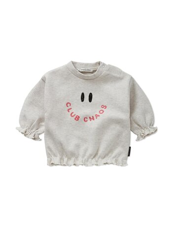 Sproet & Sprout Sproet & Sprout | Baby girls top Club Chaos | Ivory melee
