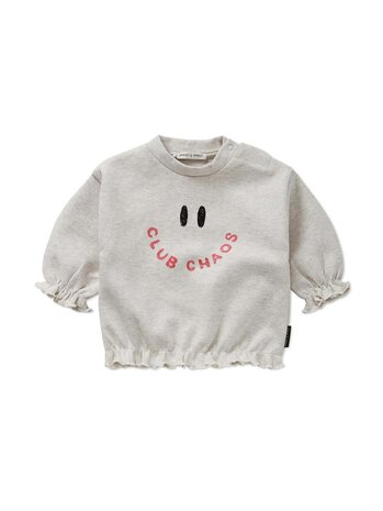 Sproet & Sprout Sproet & Sprout | Baby girls top Club Chaos | Ivory melee