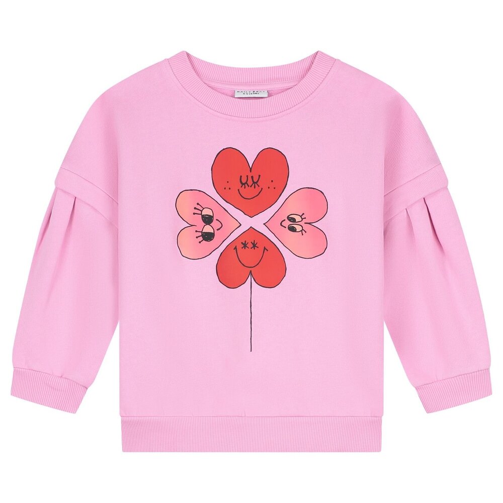 Daily Brat Daily Brat | Sweater Four Hearts Pink