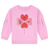 Daily Brat Daily Brat | Sweater Four Hearts Pink Daily Brat Daily Brat | Sweater Four Hearts Pink