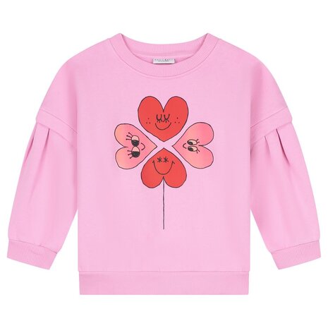 Daily Brat Daily Brat | Sweater Four Hearts Pink