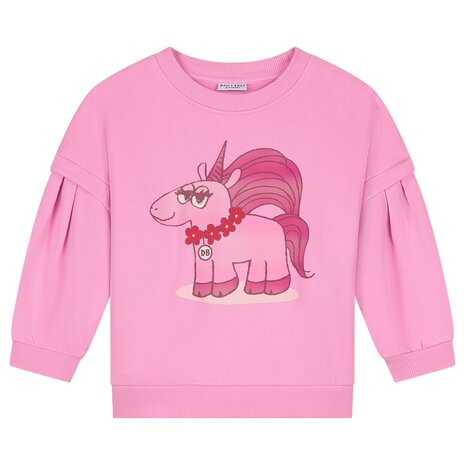 Daily Brat Daily Brat | Sassy Unicorn Sweater Pink