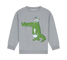 Daily Brat Daily Brat | Loco Croco Sweater Grey Melange