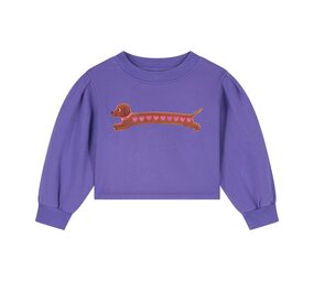 Daily Brat Daily Brat | Heart Dog Cropped Sweater
