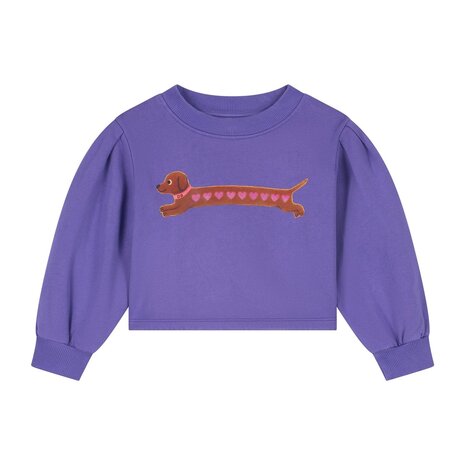 Daily Brat Daily Brat | Heart Dog Cropped Sweater