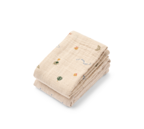 Liewood Liewood | Lewis Muslin Cloth 2-Pack | Star / Flying Mix