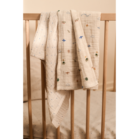 Liewood Liewood | Lewis Muslin Cloth 2-Pack | Star / Flying Mix
