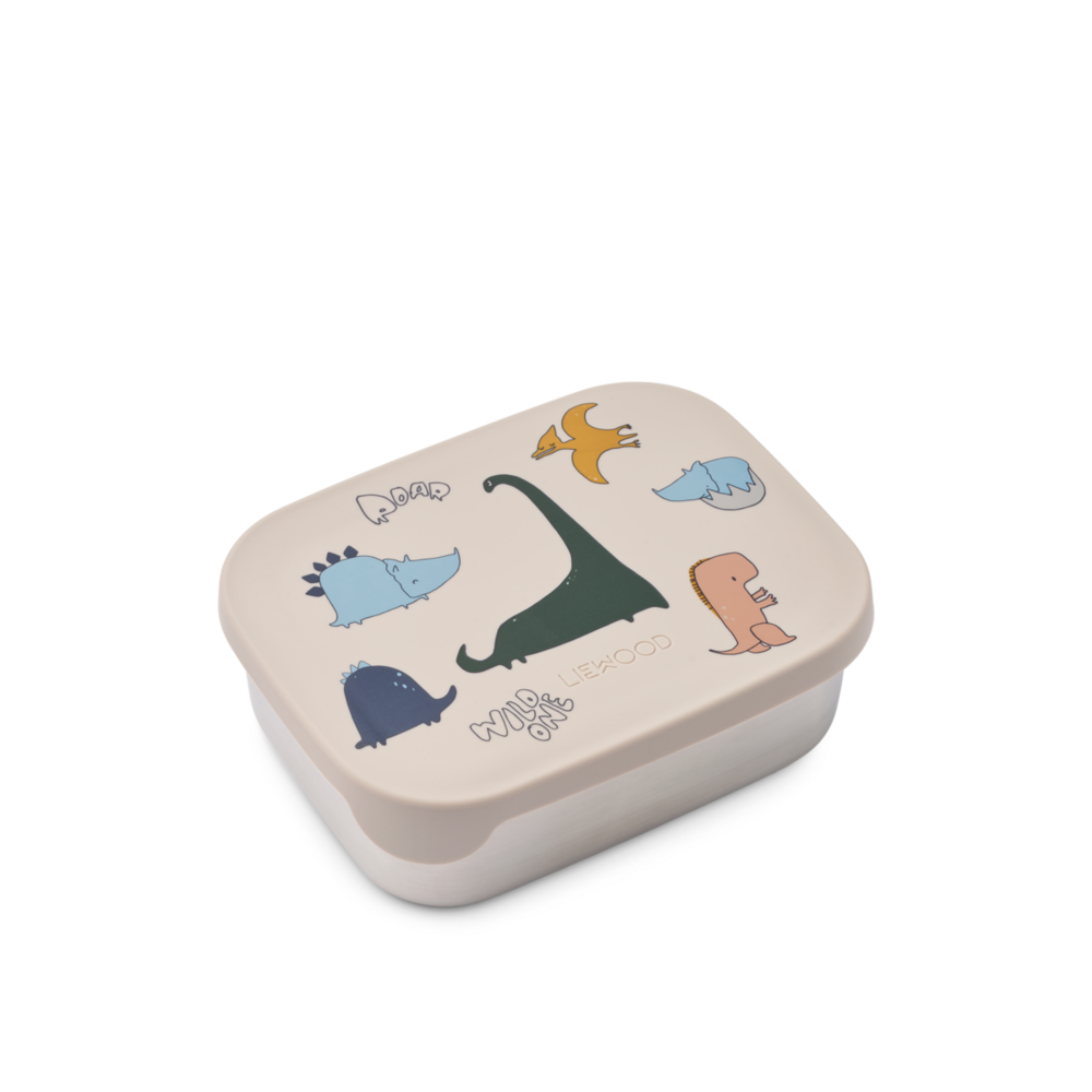 Liewood Liewood | Arthur Printed Lunchbox | Dino roar / Sandy