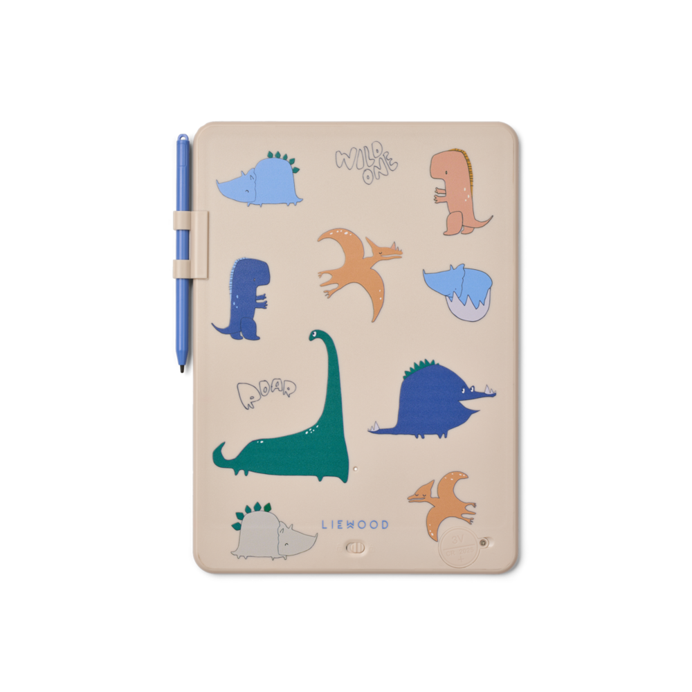 Liewood Liewood | Zora Magic Drawing Board 10 Inches | Dino roar / Sandy
