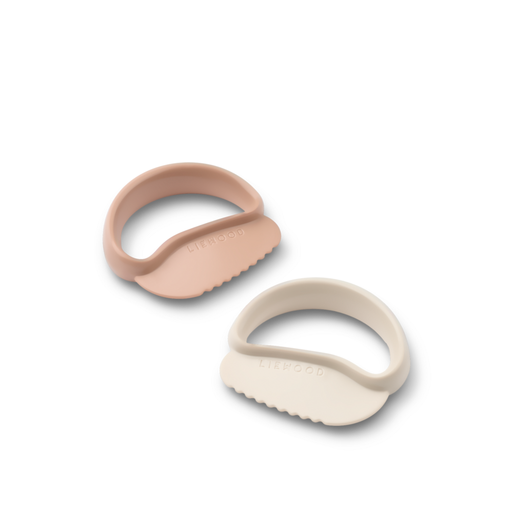 Liewood Liewood | Riven Toddler Safe Cutter  2-Pack | Pale tuscany / Sandy