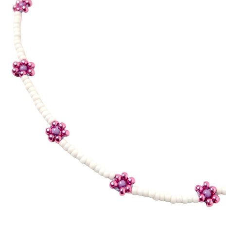 LOVE issue LOVE issue | Necklace | Daisy | Shiny pink/purple