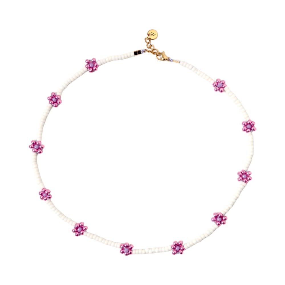 LOVE issue LOVE issue | Necklace | Daisy | Shiny pink/purple