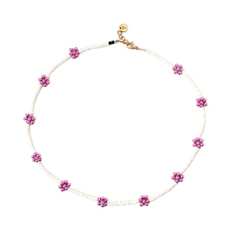 LOVE issue LOVE issue | Necklace | Daisy | Shiny pink/purple