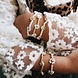 LOVE issue LOVE issue | Bracelet | Daisy | Smiley yellow/beige T1