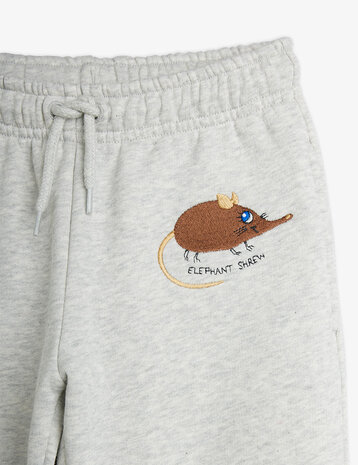 Mini Rodini Mini Rodini | Elephant shrew emb sweatpants | Grey Melange