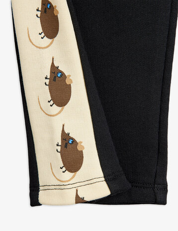 Mini Rodini Mini Rodini | Elephant shrew panel sweatpants | Black