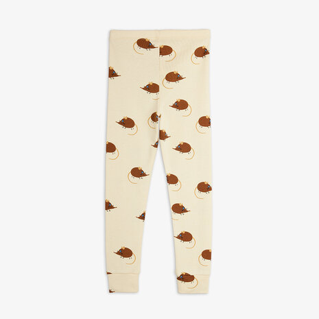 Mini Rodini Mini Rodini | Elephant shrew aop leggings | Beige