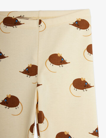 Mini Rodini Mini Rodini | Elephant shrew aop leggings | Beige