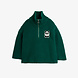Mini Rodini Mini Rodini | Panda patch chunky knit half zip sweater | Green