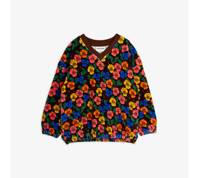 Mini Rodini Mini Rodini | Violas aop velour sweatshirt | Multi