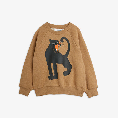 Mini Rodini Mini Rodini | Panther sp melange sweatshirt | Brown