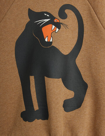 Mini Rodini Mini Rodini | Panther sp melange sweatshirt | Brown