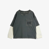 Mini Rodini Mini Rodini | M.Rodini field notes emb ls tee | Grey