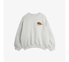 Mini Rodini Mini Rodini | Elephant shrew emb sweatshirt | Grey Melange