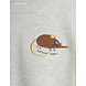 Mini Rodini Mini Rodini | Elephant shrew emb sweatshirt | Grey Melange