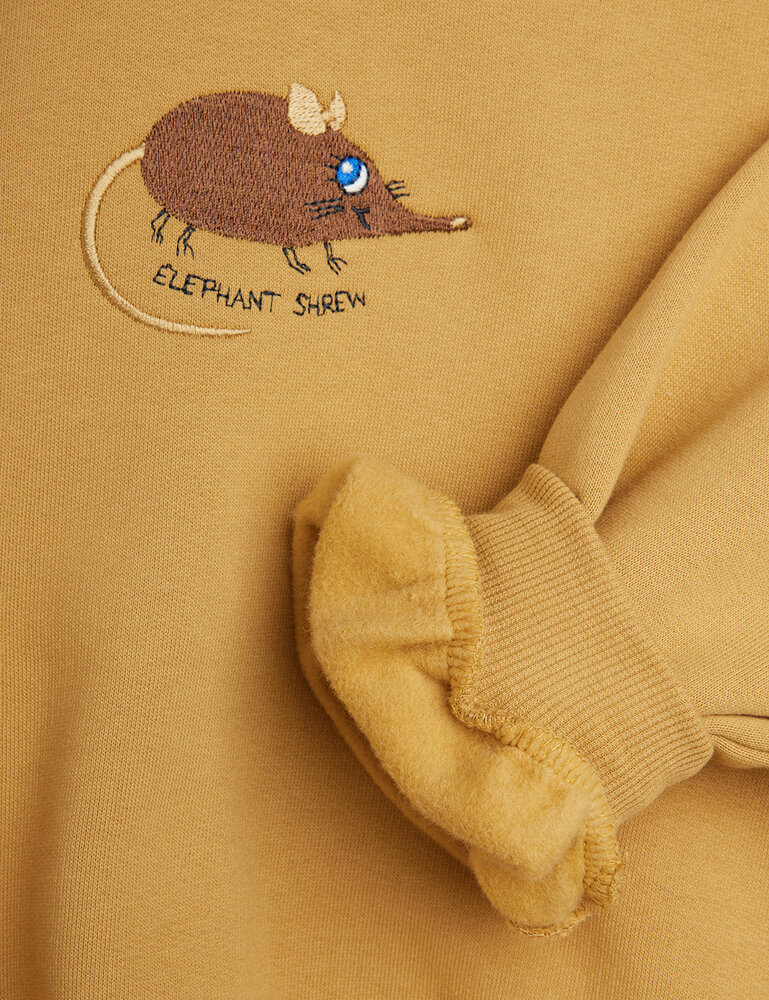 Mini Rodini Mini Rodini | Elephant shrew emb sweatshirt | Beige