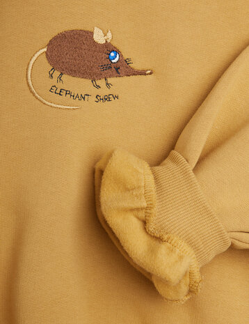 Mini Rodini Mini Rodini | Elephant shrew emb sweatshirt | Beige