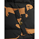 Mini Rodini Mini Rodini | Dog aop hooded puffer | Black