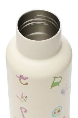 Studio Noos Studio Noos | RVS drinkfles 350 ml | Alphabet