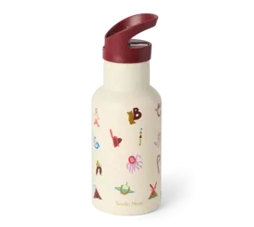 Studio Noos Studio Noos | RVS drinkfles 350 ml | Alphabet