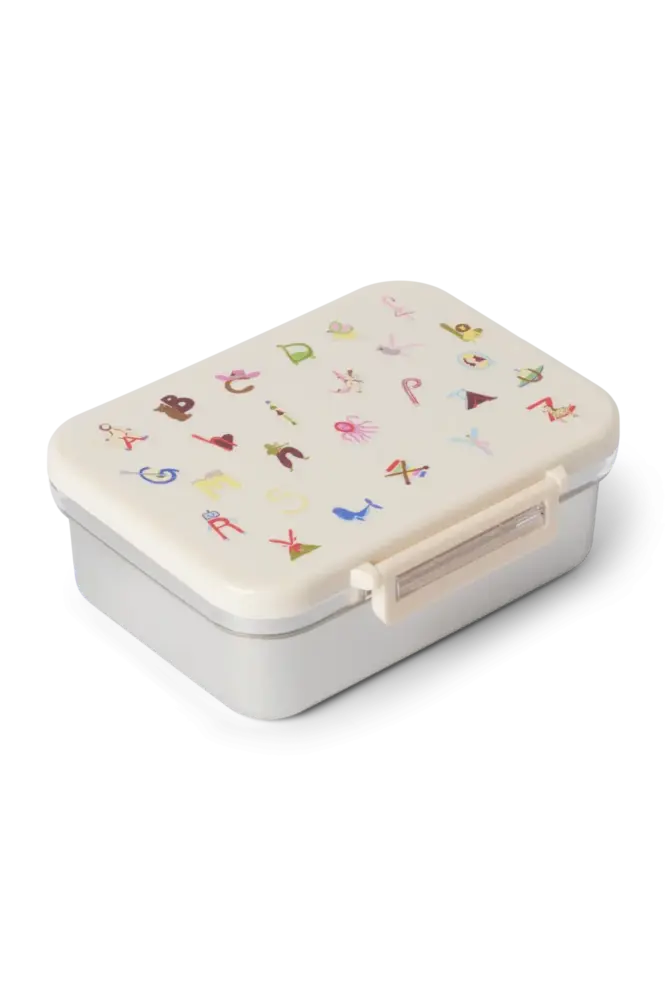 Studio Noos Studio Noos | Stainless Steel Lunchbox | Alphabet
