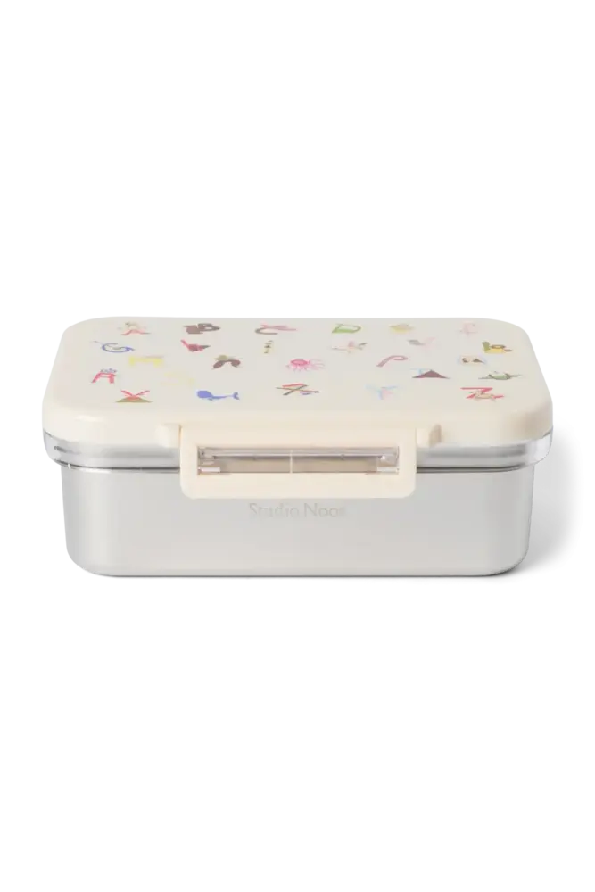 Studio Noos Studio Noos | Stainless Steel Lunchbox | Alphabet
