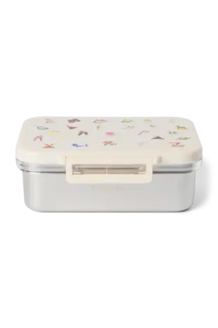Studio Noos Studio Noos | Stainless Steel Lunchbox | Alphabet