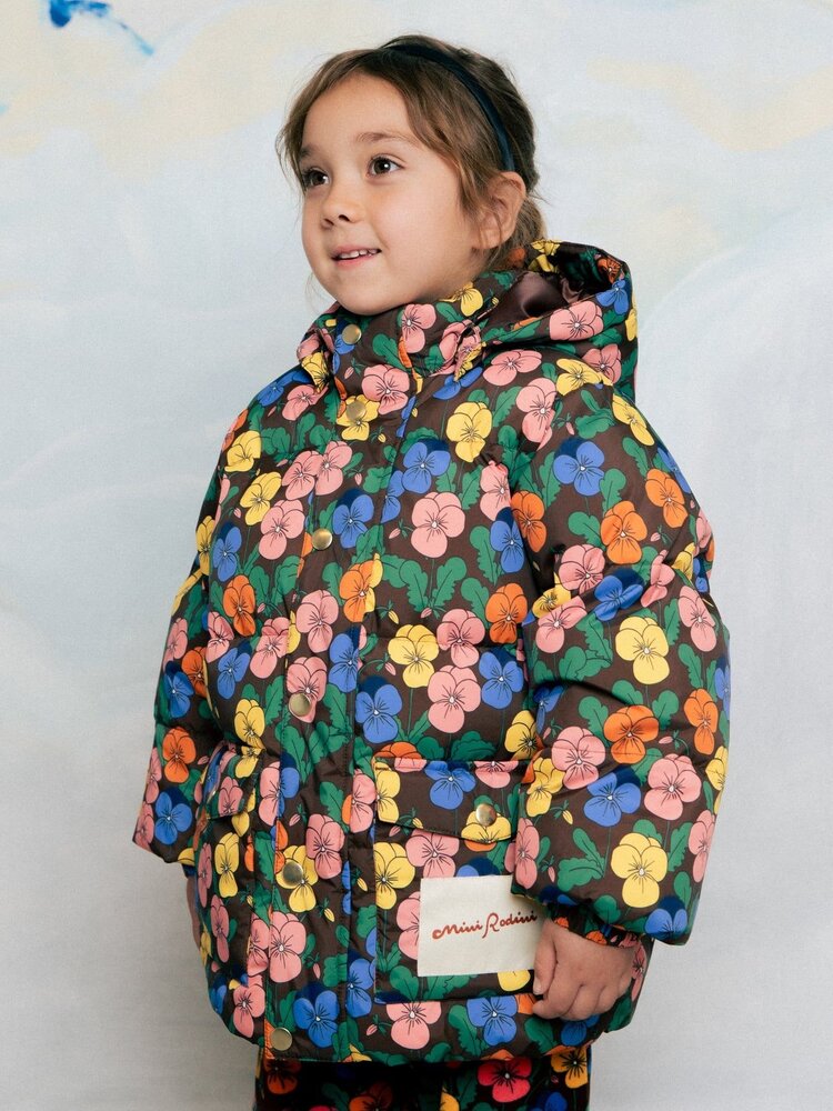 Mini Rodini Mini Rodini | Violas aop heavy puffer | Multi