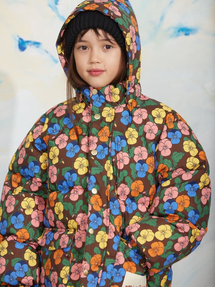 Mini Rodini Mini Rodini | Violas aop heavy puffer | Multi