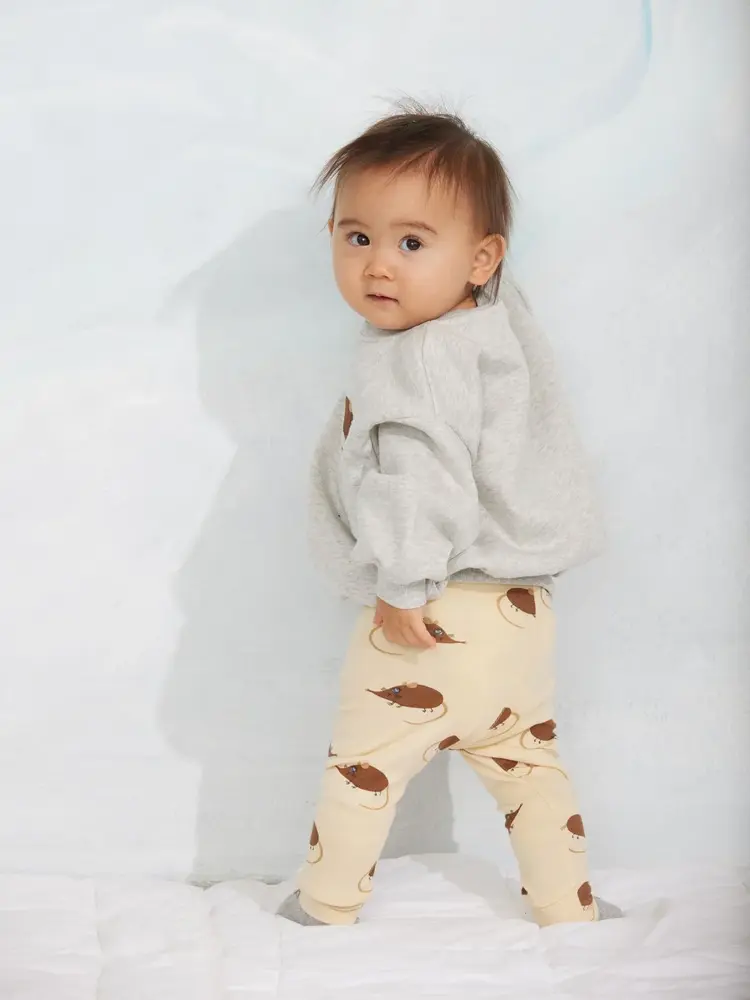 Mini Rodini Mini Rodini | Elephant shrew aop leggings | Beige