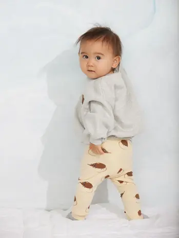 Mini Rodini Mini Rodini | Elephant shrew aop leggings | Beige