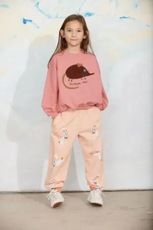 Mini Rodini Mini Rodini | Elephant shrew chenille sweatshirt | Pink