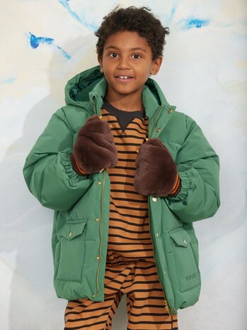 Mini Rodini Mini Rodini | Solid heavy puffer | Green