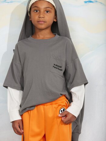 Mini Rodini Mini Rodini | M.Rodini field notes emb ls tee | Grey