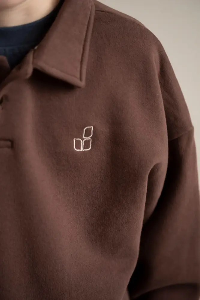 Jenest Jenest | Cameron Polo Sweater | Fondant Brown